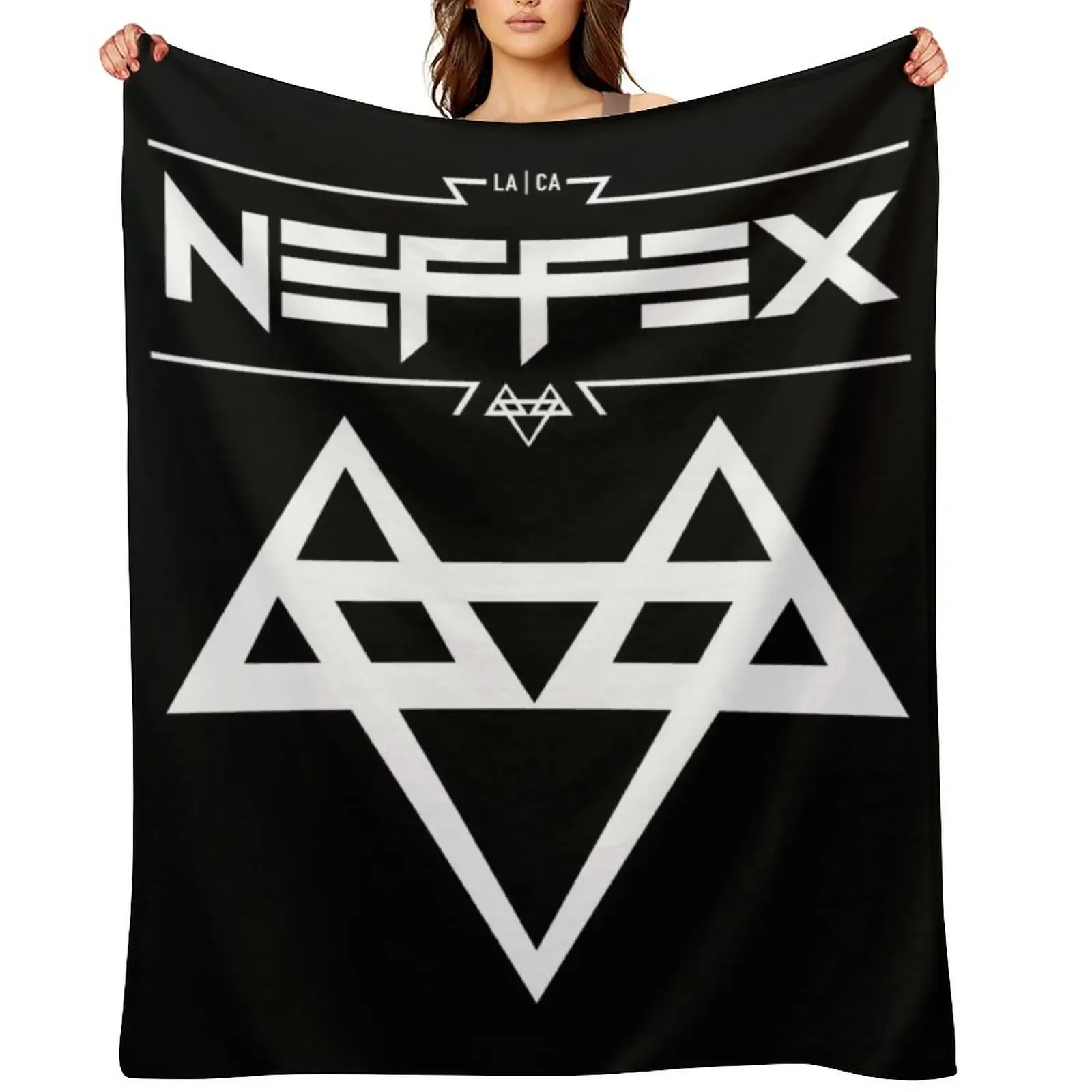 

NEFFEX Band Logo White Throw Blanket Luxury St decorative Luxury Polar Blankets