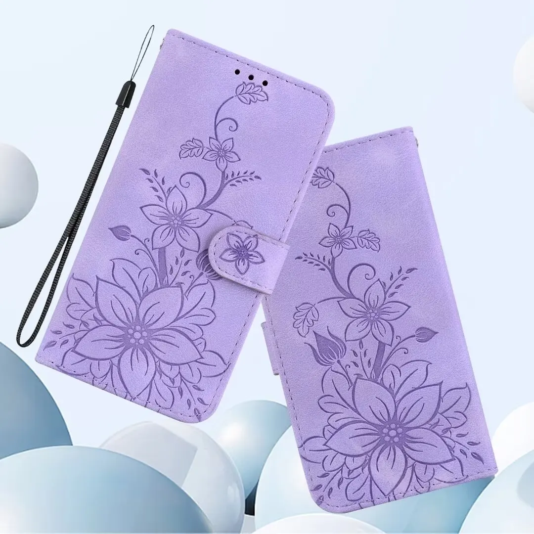 Lily Floral Case For Nokia 1.3 1.4 2.2 2.3 2.4 3.4 5.4 3.2 4.2 5.3 6.2 7.2  X10 X20 XR20 G10 G20 G300 C10 C20 Wallet Phone