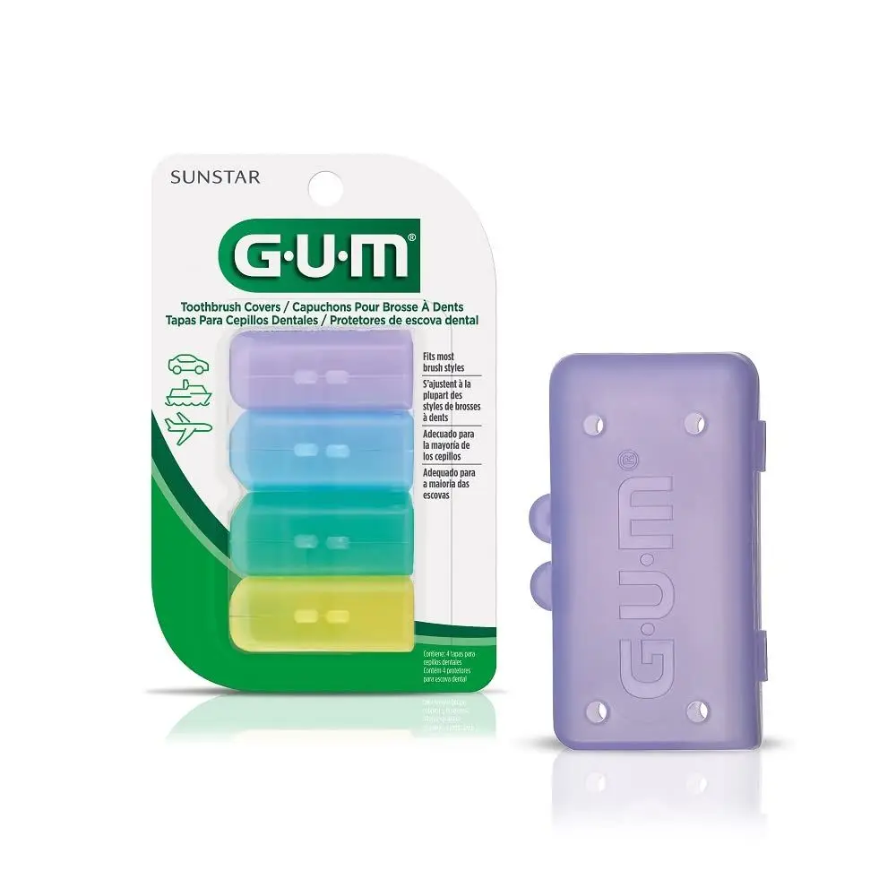 Set of 4 Toothbrush Travel Covers - Ideal for Home, Travel, or Camping