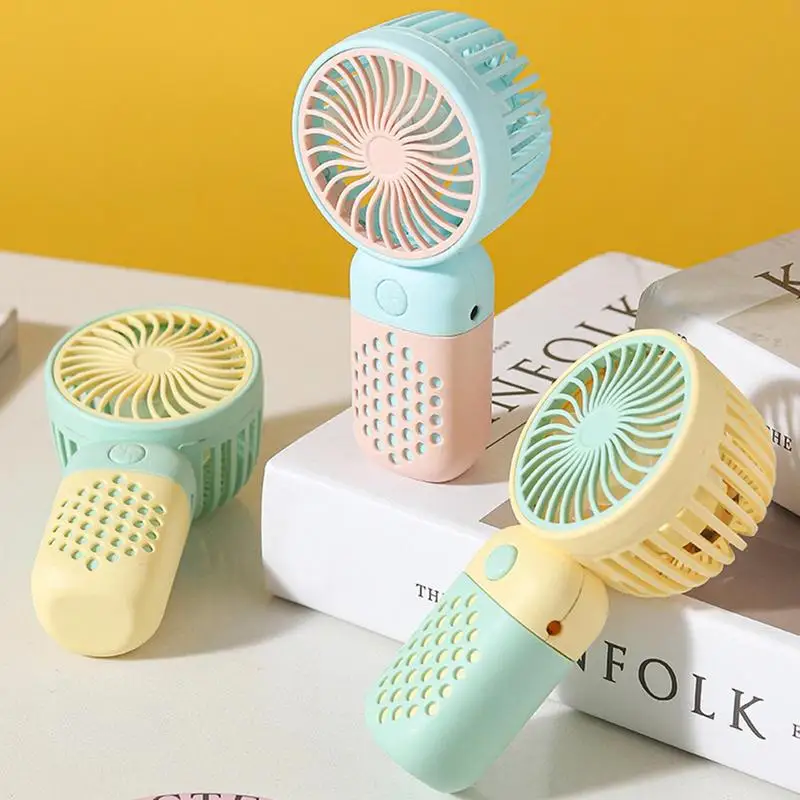 Handheld Fan Rechargeable Compact Cooling Fan USB Rechargeable Adorable Portable Mini Fan For Stylish Kids Girls Women Travel