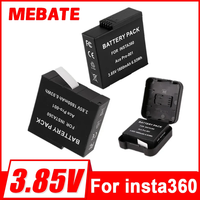 

New 1800mah AcePro Rechargeable Camera battery for Insta360 Ace / Insta360 Ace Pro Action camera