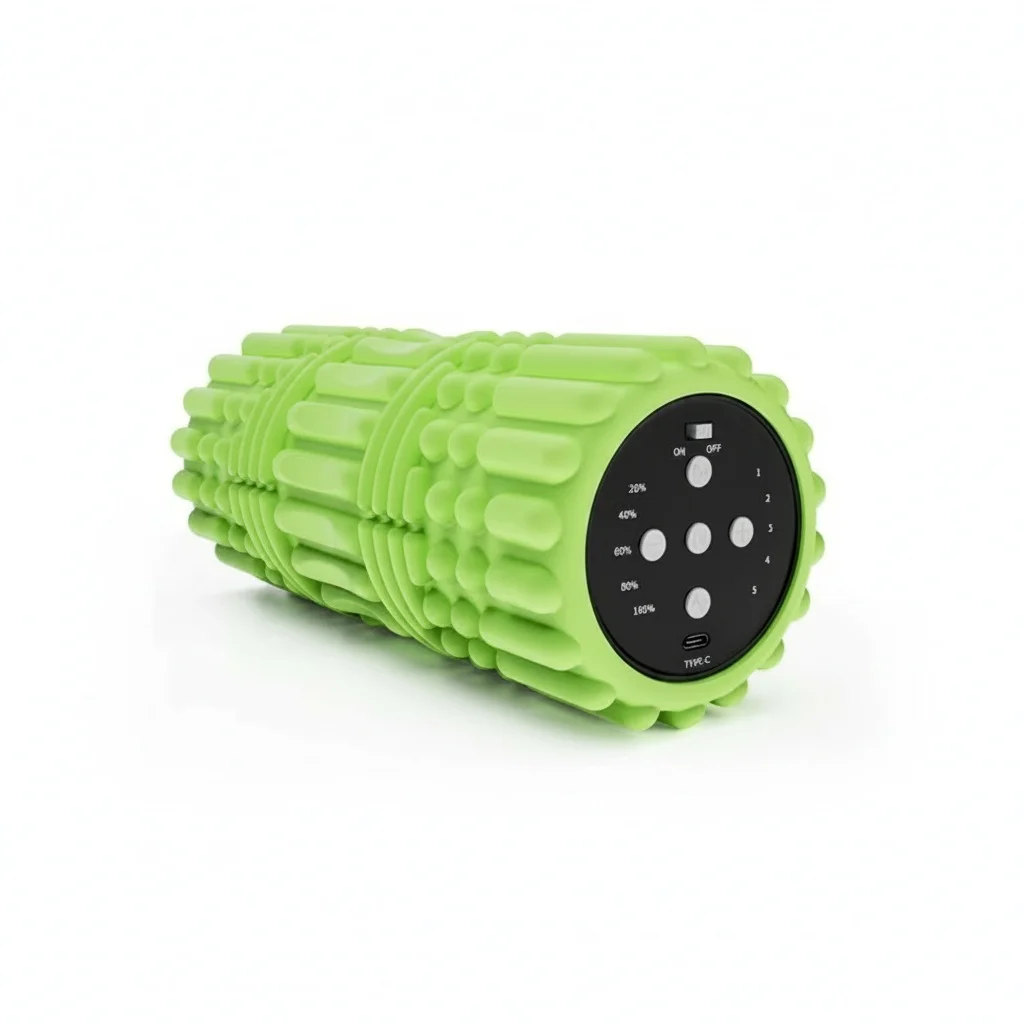 Electric Vibrating Foam Roller, 5-Speed EVA ABS Yoga Massage Roller with Music Player, 13 inch/32cm Deep Tissue Massager