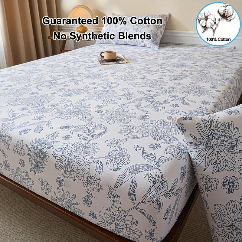 Fitted Bed Sheets Deep Pocket - Lenzuolo con angoli elasticizzati in 100%