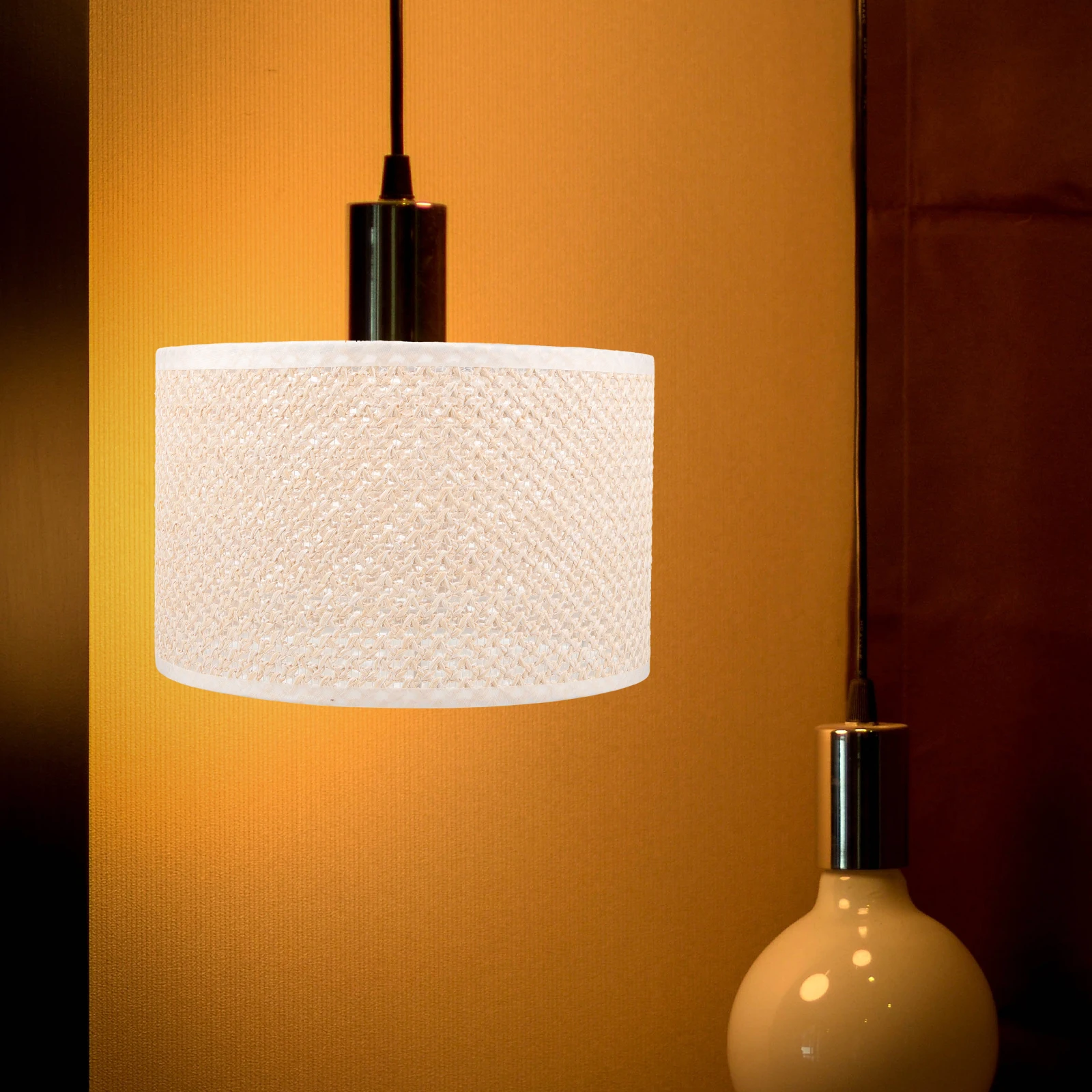 

Woven Lampshade Unique for Bulb Lampshades Table Modern Environmental Paper Replacement