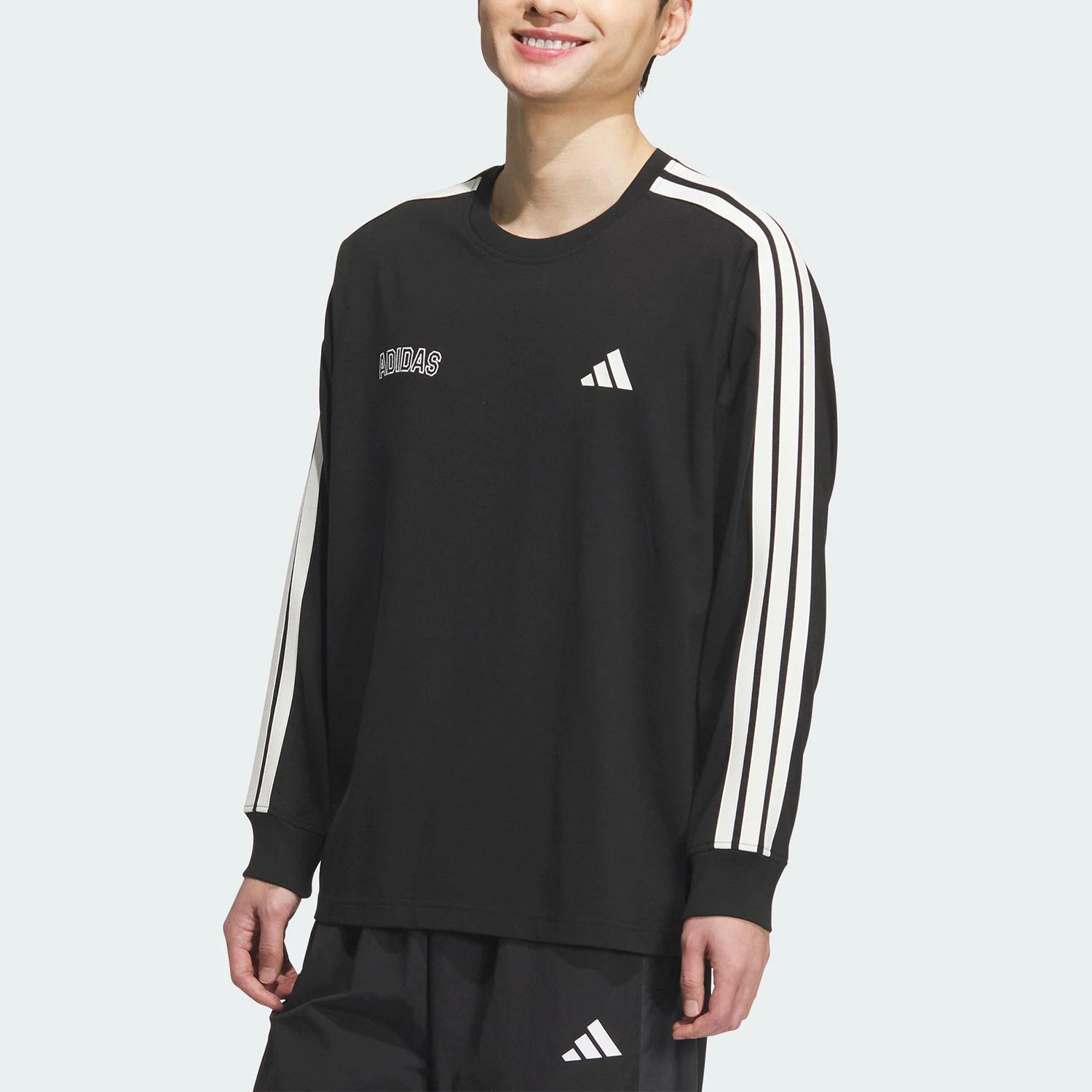 

Оригинальная мужская свободная повседневная футболка Adidas ST SPORTS LS T с длинными рукавами KC2840