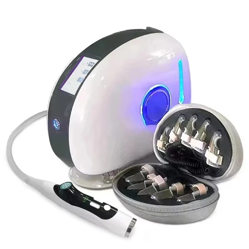 

Radiofrequency EMS microcurrent therapy to promote blood circulation Goldfinger body massager for meridian unblocking