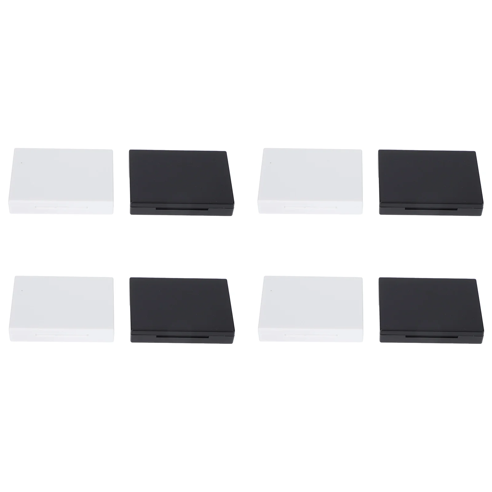 

8 Pcs Eye Shadow Box Plastic ganizer Refillable Lipstick Case Cosmetics Tray Compact Storage Travel Portable Home Decor