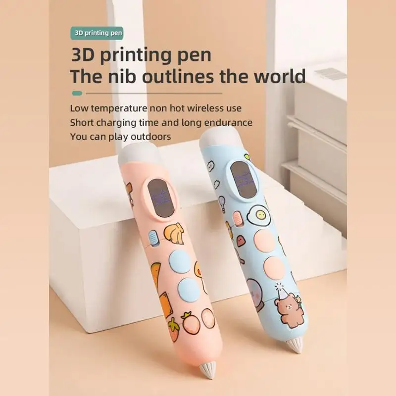 3D Printing Pen Children DIY Drawing Pens With Free PCL Filament Professional Educational Toy Birthday Christmas Boys Girls Gift