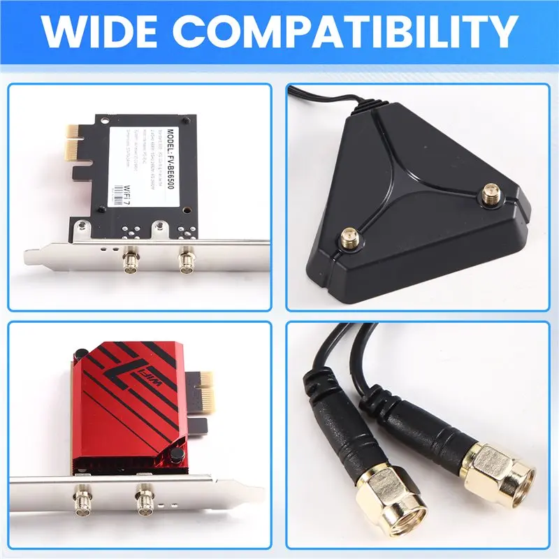 高品質-mt7925-wifi-7-wifiアダプター-80211be-ワイヤレスlanカード-pcie-x1-4-8-16インターフェース-be6500-bt54-pc用-win10-11対応