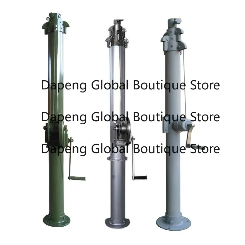 Wholesale 15m hand winch crank telescopic mast for antenna communication