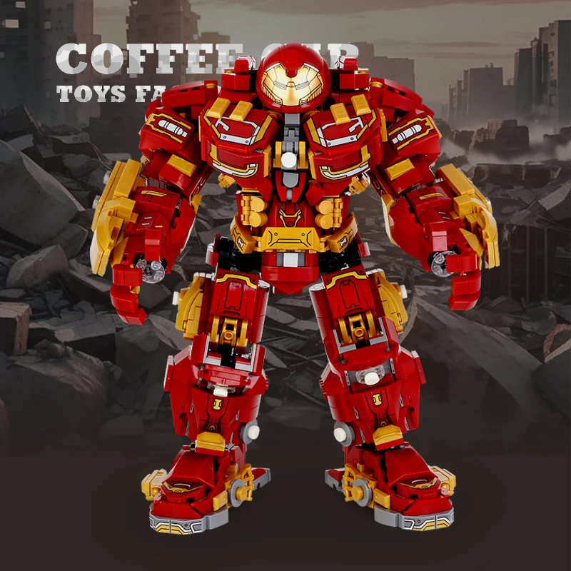 Superheroes Mecha DIY Building Blocks Movie Mech Hero 3D Model Armor Iron Robot MOC Bricks Toys For Adult Kid Boy Christmas Gift