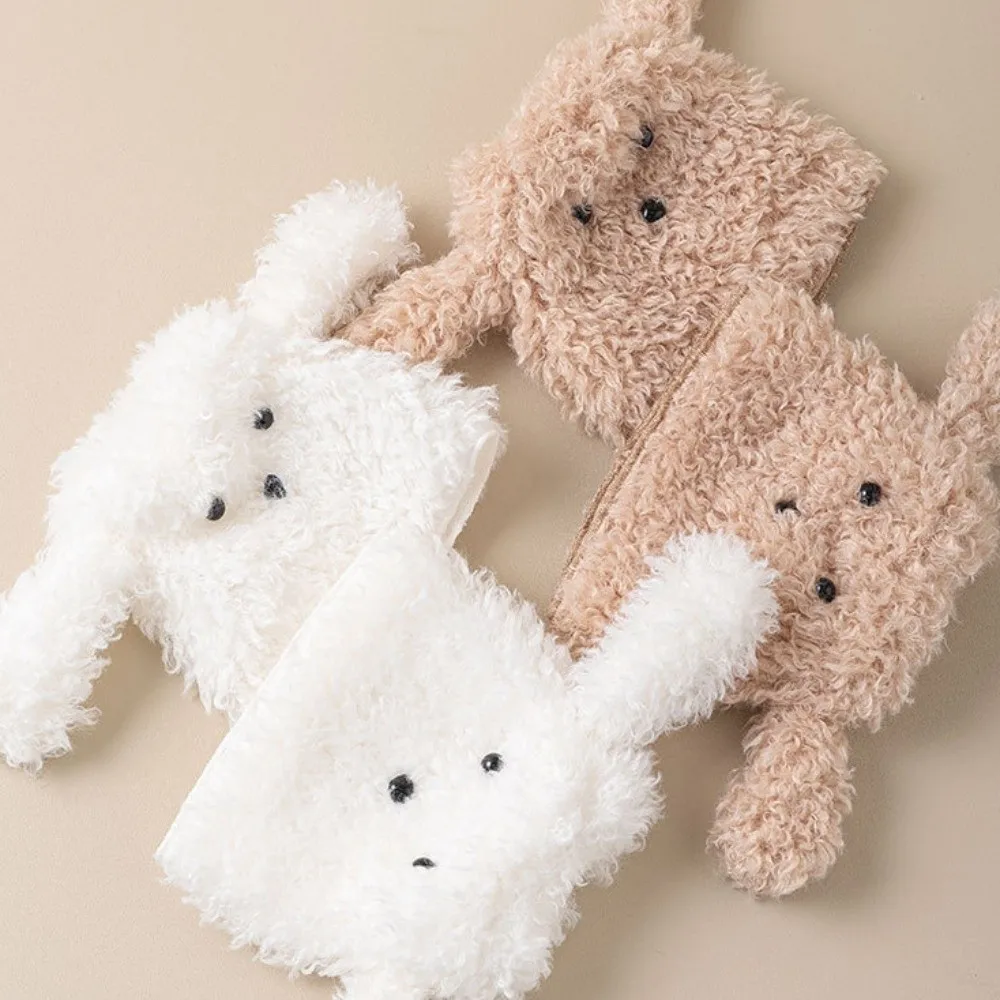 ที่ปิดขาแบบ Y2K ลายหูสุนัข สไตล์สาวมั่น ป้องกันลมหนาว สำหรับฤดูใบไม้ร่วงและฤดูหนาว