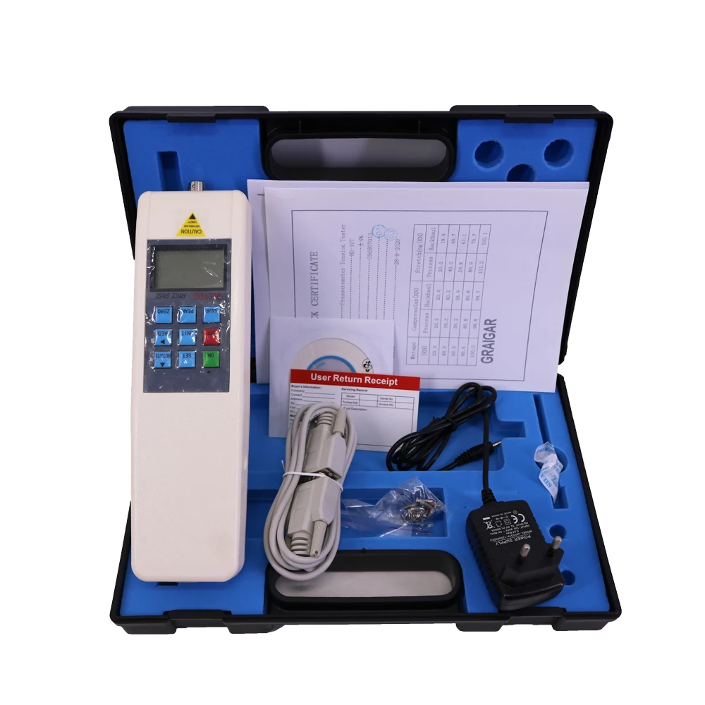 

HD-20T Digital Push-Pull Force Gauge Rope Tension Tester Side Pressure Tester