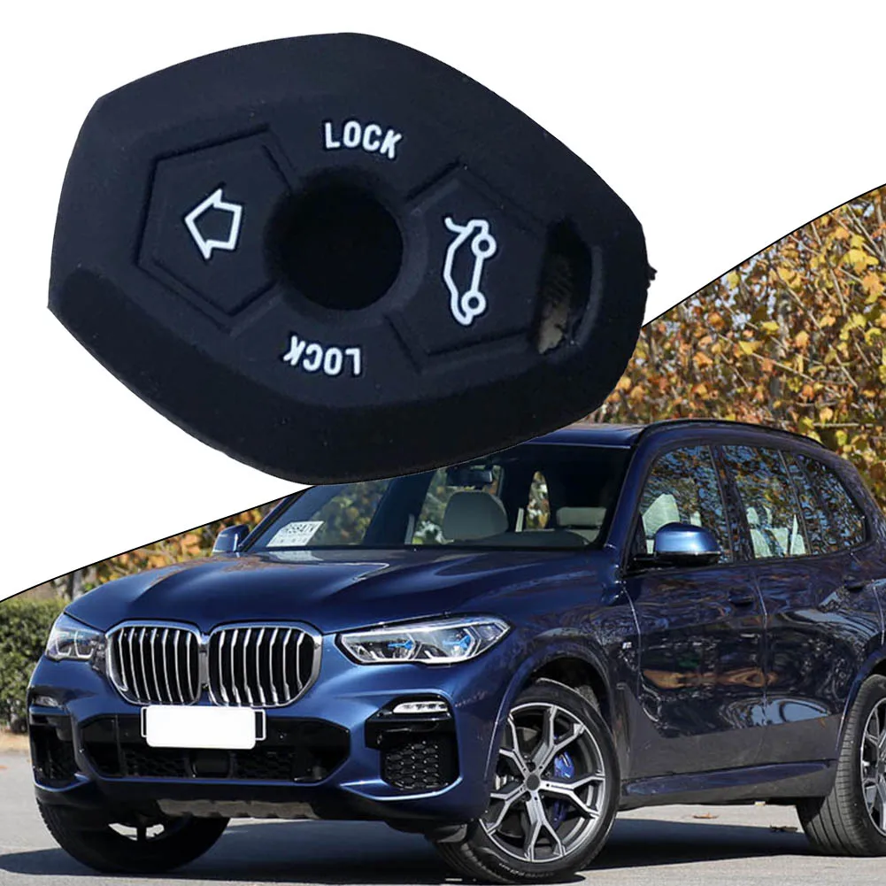 حافظة واقية غطاء مفتاح سيليكون أسود اكسسوارات السيارات لسيارات BMW E81 E46 E38 X3 Z3 Z4 تتطابق تمامًا مع العلامة التجارية الجديدة