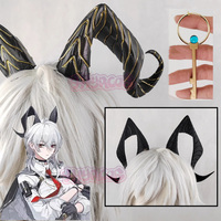Game Wuthering Waves Zani Cosplay Horns Earrings Headwear Ear Hair Accessories Halloween Party Women Girls Carnival Wig Shoes