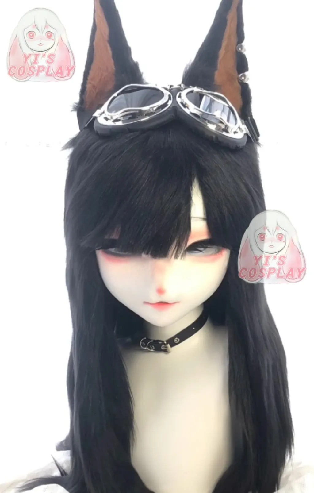 

Yis cosplay Custom Furry head Kigurumi Head Cosplay Kemono Fursuit Handmade Headsets Beast Customized Fursuit Kemono Head