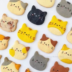 Cute Cat Shape Cookie Cutter Biscuit Mold DIY Kitten Cookie Cutting Die Fondant Cake Mold Aluminium Alloy Pastry Baking Mould