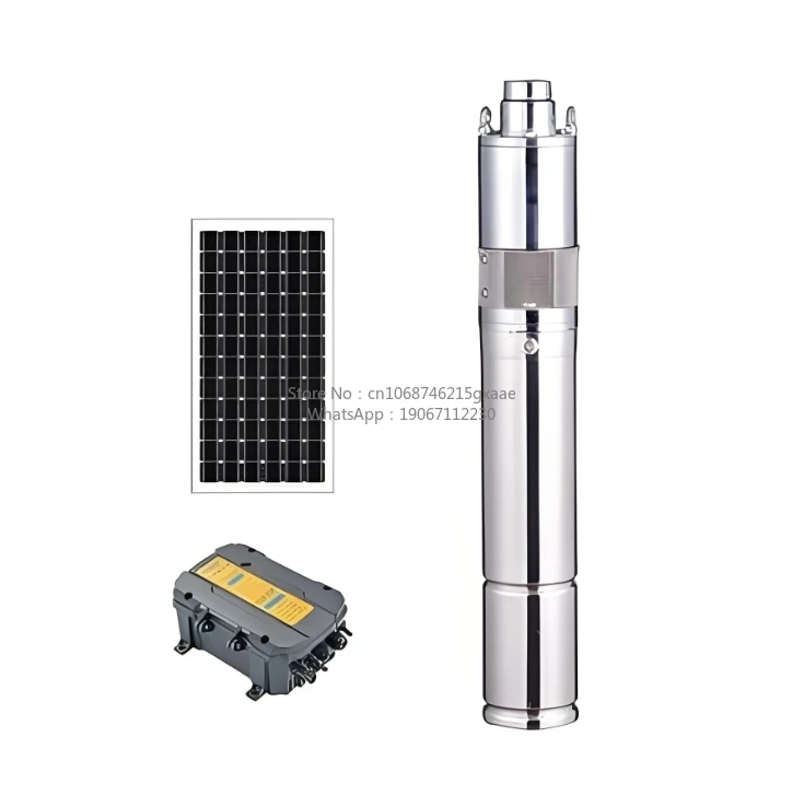 48V Complete Set Stainless Steel Submersible Deep Well Water Pump for Irrigation Agriculture Solar Powered Hydraulic Pump for