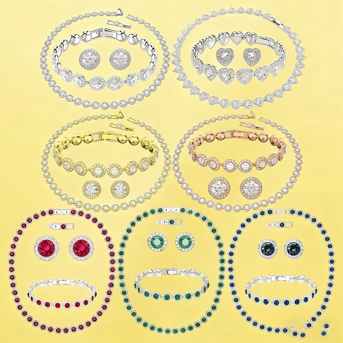

Elegant Charming Jewelry, Inlaid with Sparkling Zirconia for Daily Wear & Special Occasions, Add Sparkle To Your Look