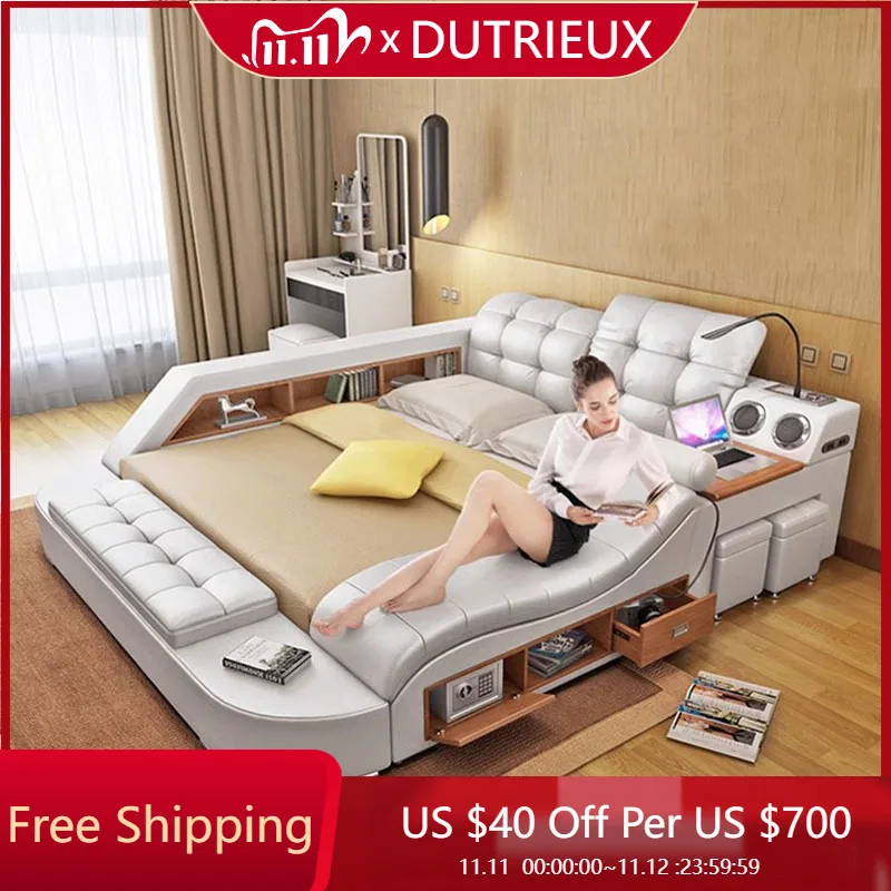 

Акцентная кровать для спальни Уникальный дизайнер Дешевый прозрачный декор комнаты Большой размер Интерьер Креативная эстетичная кровать Современная мебель для дома Muebles