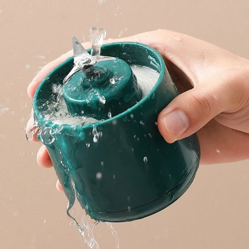 เครื่องปั่นน้ำผลไม้ถ้วยเครื่องผสมน้ำผลไม้2500มิลลิแอมป์ต่อ USB เครื่องปั่นน้ำผลไม้เครื่องปั่นผลไม้ขนาดพกพาสมูทตี้แบบชาร์จไฟได้สำหรับเล่นกีฬาในบ้าน