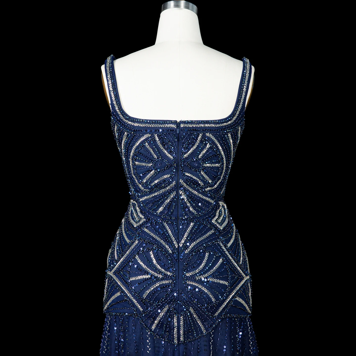 Sharon Said Dubai Champagnerfarbenes Abendkleid mit Spaghettiträgern und Kristallen, Arabisches Damen-Hochzeitskleid, SS552, Maßanfertigung – Detail 17