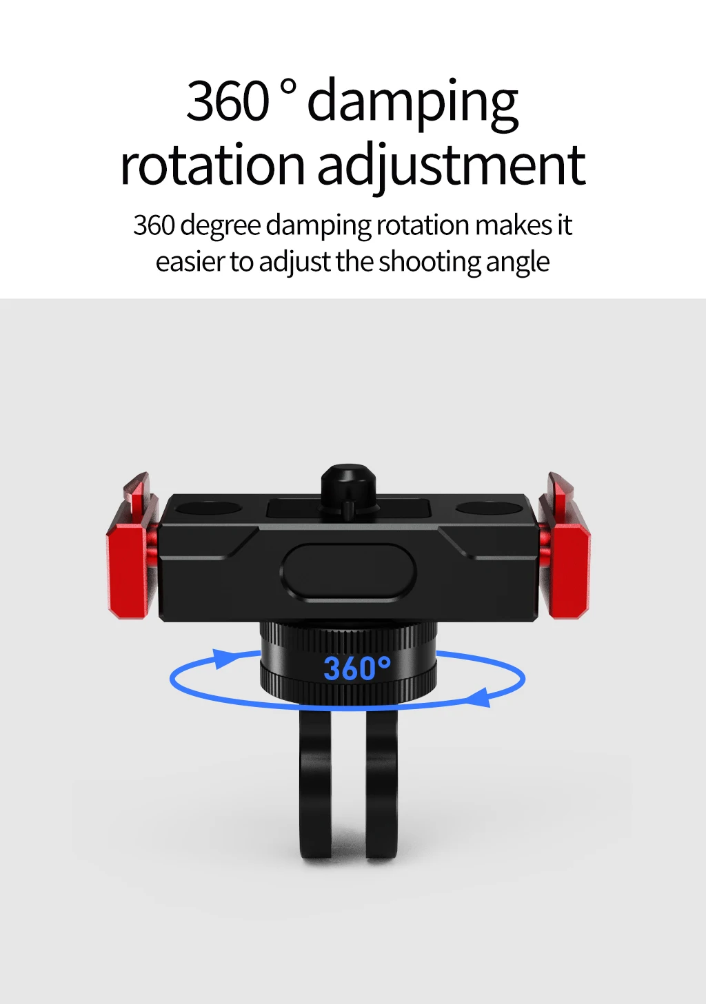 Für GoPro Ersatz-Magnetfuß-Kit, Aluminium, Schnellspanner, 360° ° Dämpfende Stativhalterung für Hero 12/11/10/9/8 Max Action-Kamera – Detail 14