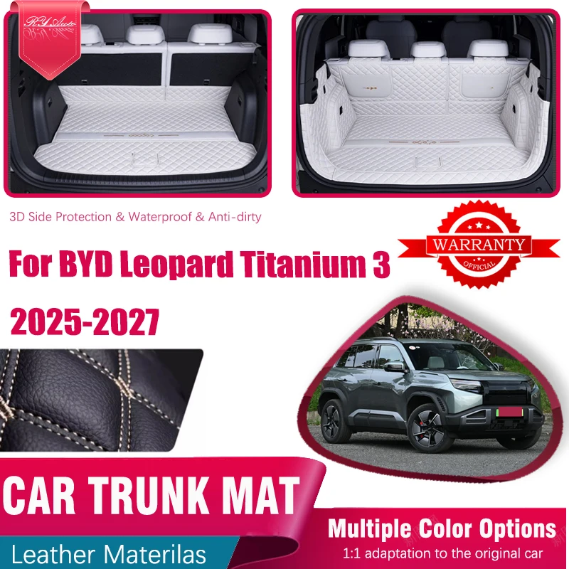 

Задние коврики в багажник автомобиля для BYD Leopard Titanium 3 Fangchengbao Tai 3 2025 2026 2027, чехол для багажника с защитой от грязи, автоаксессуары