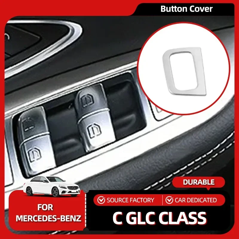 

Лидер продаж, молдинги для Mercedes Benz C GLC Class W205 X253 LHD, аксессуары для интерьера, дверной подлокотник, кнопка переключателя подъема окна Pa