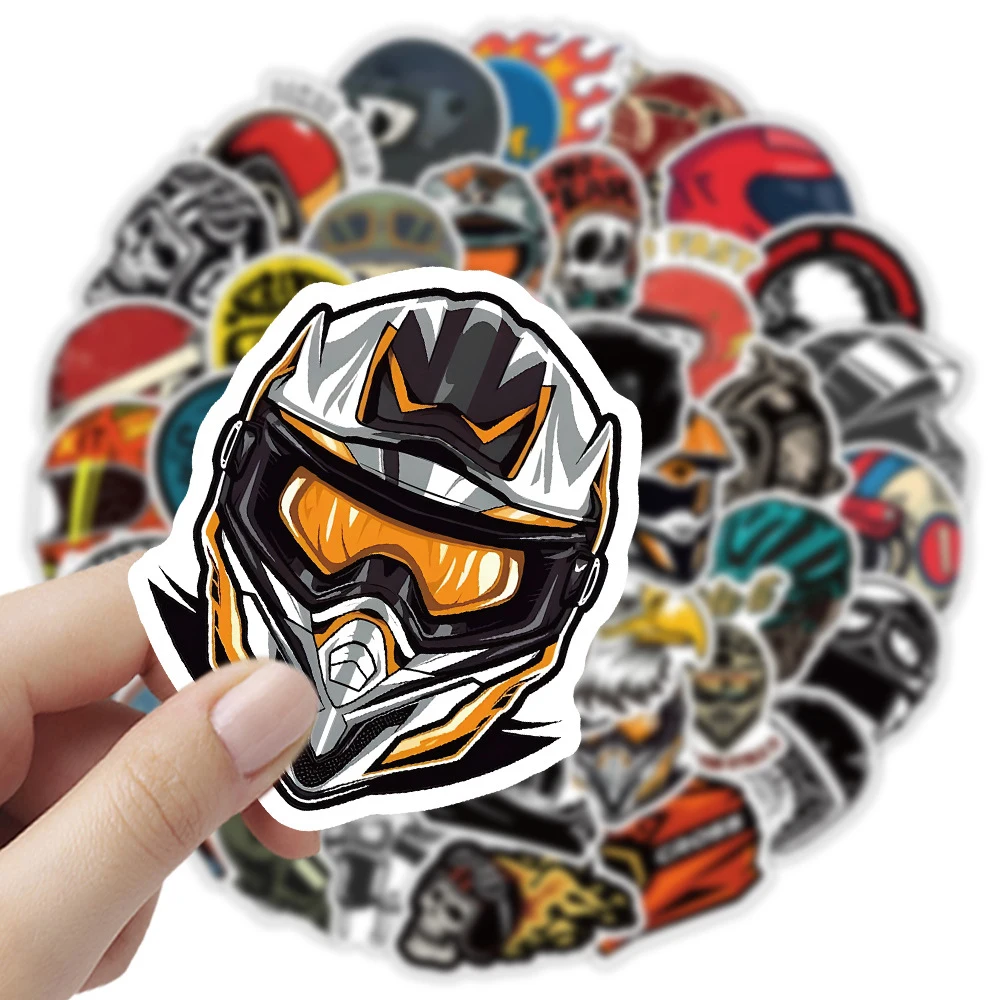 

10/30/50pcs Cool Cartoon Skull Helmet Graffiti Stickers Gothic Decals Phone Motorcycle Car Laptop Decoration Sticker for Kid Toy