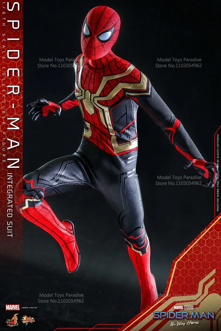 HotToys HT MMS623 1/6 Collectible Toys Spider-Man Spider-Man：No Way Home Men Soldier Hero 12'' Action Figure Model Fans Gifts