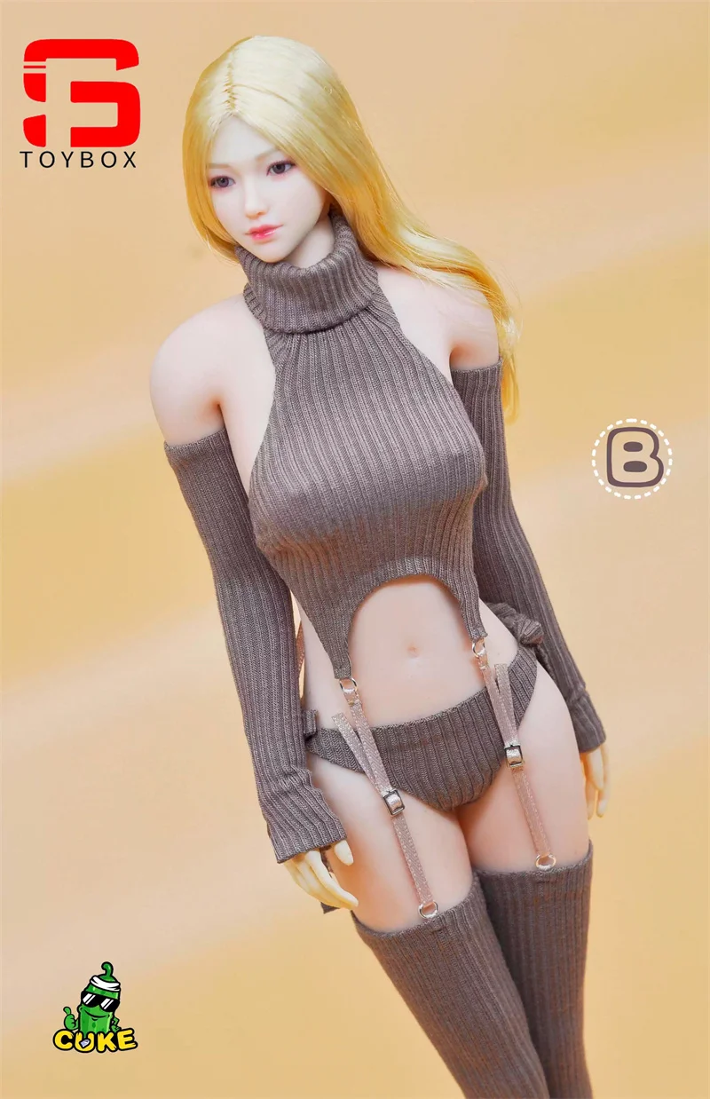 CUKE SPEELGOED 1/6 Schaal Vrouwelijke Backless Trui Japanse Stijl Kleding Model Fit 12 ''TBL JIAOU Soldaat Action Figure Body