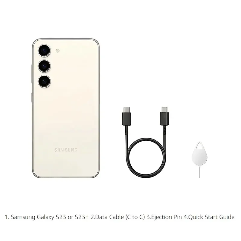 هاتف Samsung Galaxy S23 5G S911U1 S911B S9110 S911N 6.1 "8GB + 128/256/512GB Snapdragon Octa حافظة ممتازة