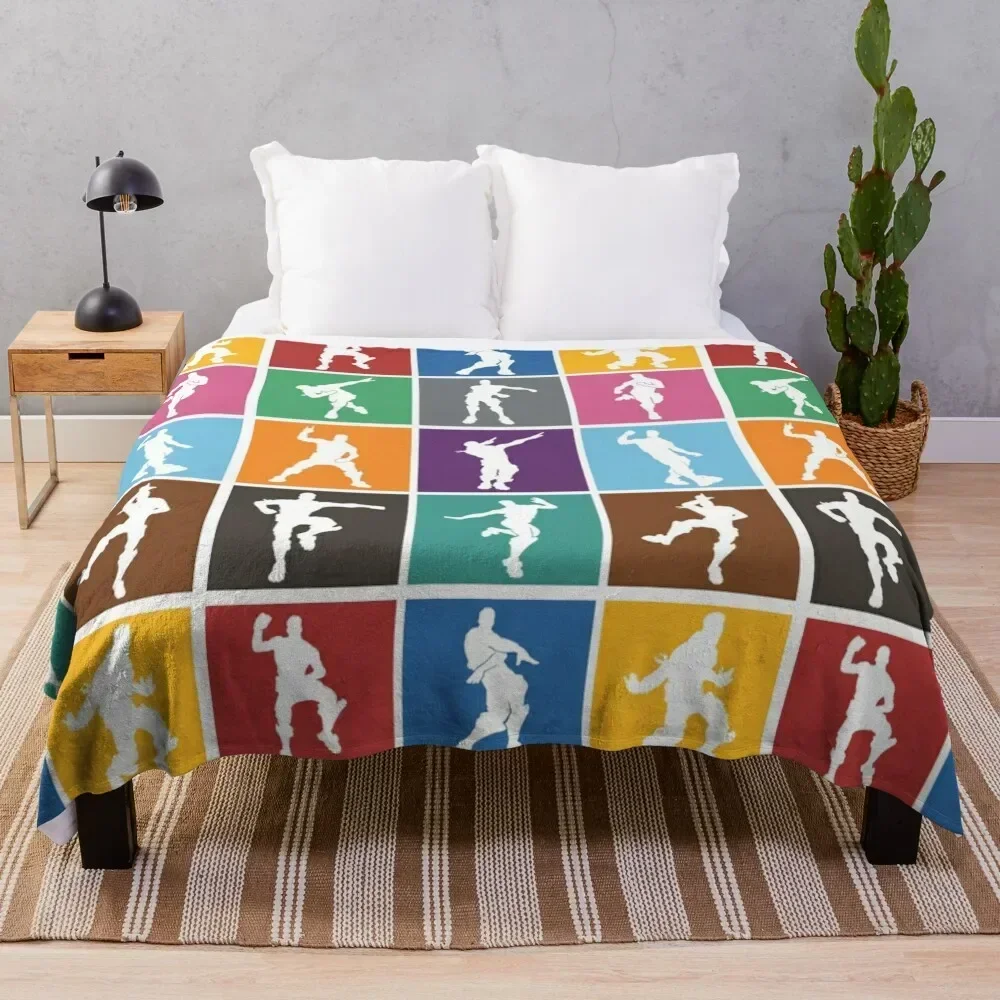 Battle Royale Victory Dance Rainbow lattice Funny Throw Blanket Sofa Decorative Sofa Travel Blankets