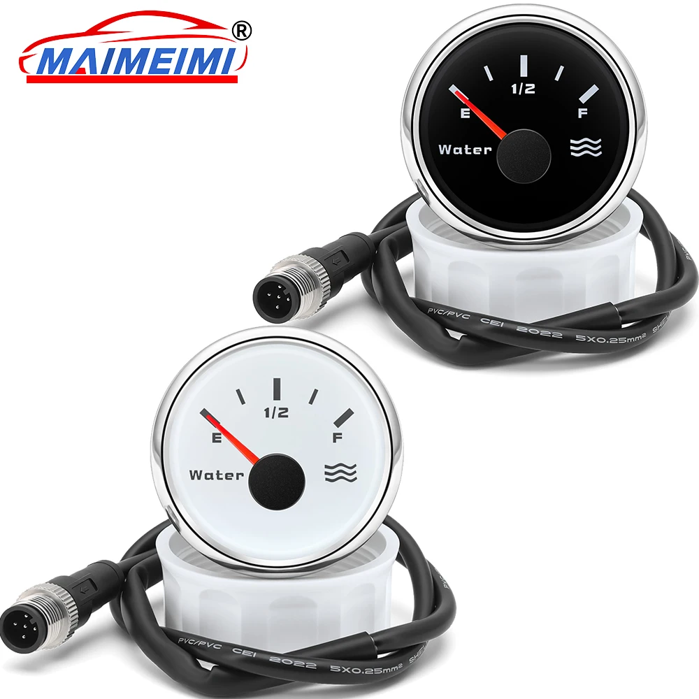 

Совместимый с NMEA2000 указательный датчик уровня воды с красной подсветкой, 52 мм, для приборной панели автомобиля, лодок и яхт