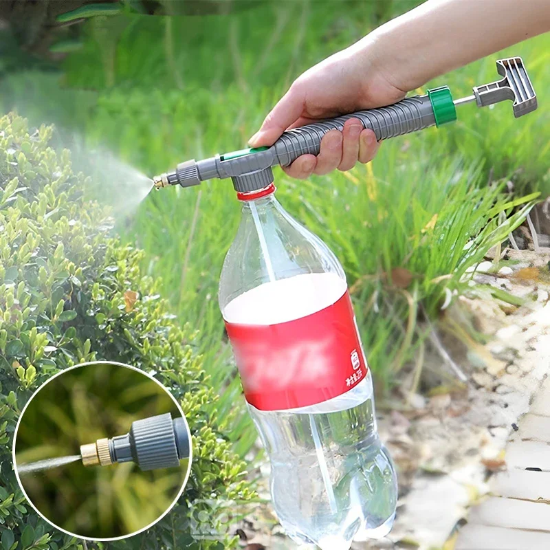 

Manual High Pressure Air Pump Sprayer Adjustable Drink Bottle Spray Head Nozzle Garden Watering Tool Sprayer Car Cleaning Tools