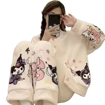 מינסו סנריו בגדים בגדים cinnamoroll פיג 'מה קורומי מנגינה שלי תחפושת הביתה חליפה הלו קיטי לילה מכנסיים