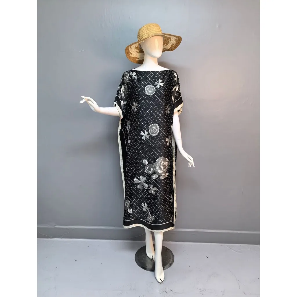 

Модный зеленый кафтан Abaya, новое платье больших размеров, имитация шелка, кафтан Baju розовый
