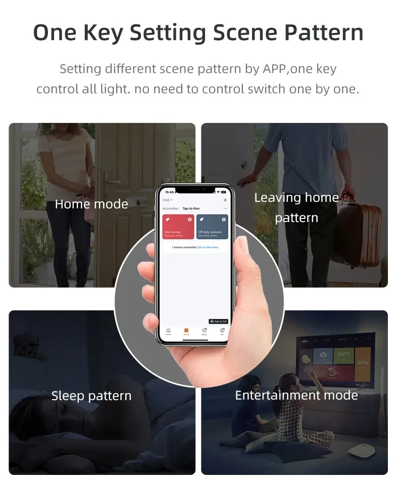 Tuya TYSH 무선 스마트 220v 110v Eu 표준 조명기 조광기 음성 제어 Alexa Led 조광기 스위치