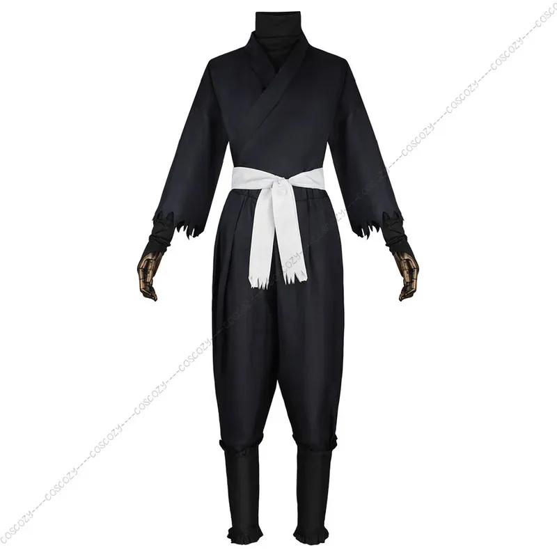 

qq681Hell's Paradise Gabimaru костюм Jigokuraku ниндзя черная униформа короткий белый парик вечерние карнавальные мероприятия мужские косплей Co