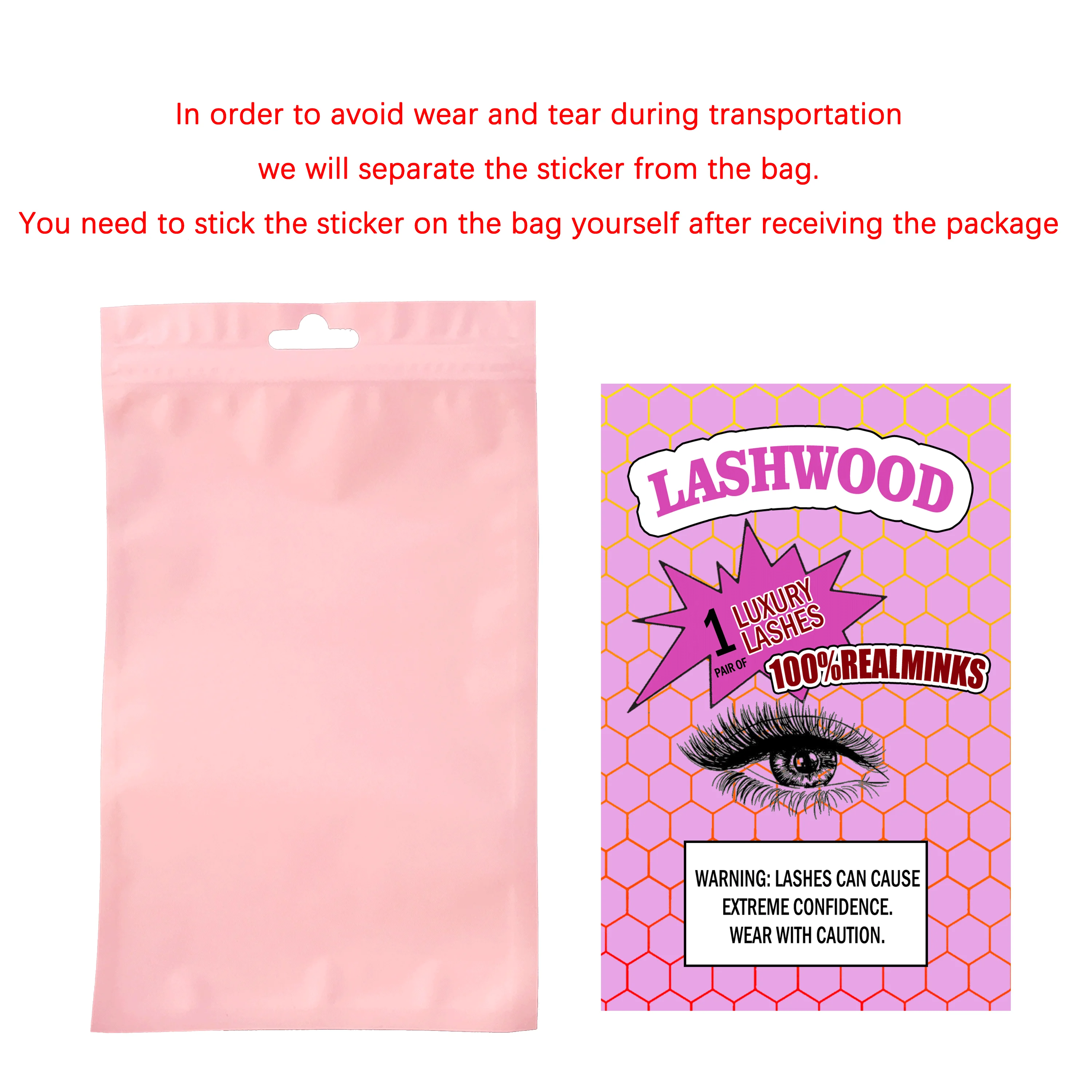 Custom  Lash Packaging Bags Suits  with Lashwoods Eyelash Brush, Lash Applicators & Trays Bulk Makeup Eyelashes Bags Wholesale