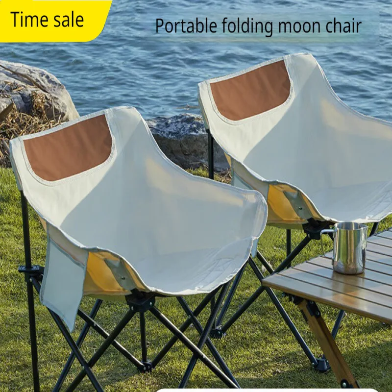 

Portable Folding Camping Chair Mini Outdoor Stool Lightweight Fishing Seat Compact Foldable Chair for Travel Hiking Picnic Use