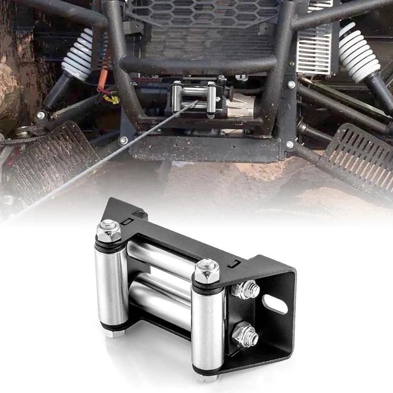 

Winch Roller Fairlead Cable Lead Guide Cable Lead With Installing BOLT CENTERS Compatible With ATV WINCHES UTV Accessory