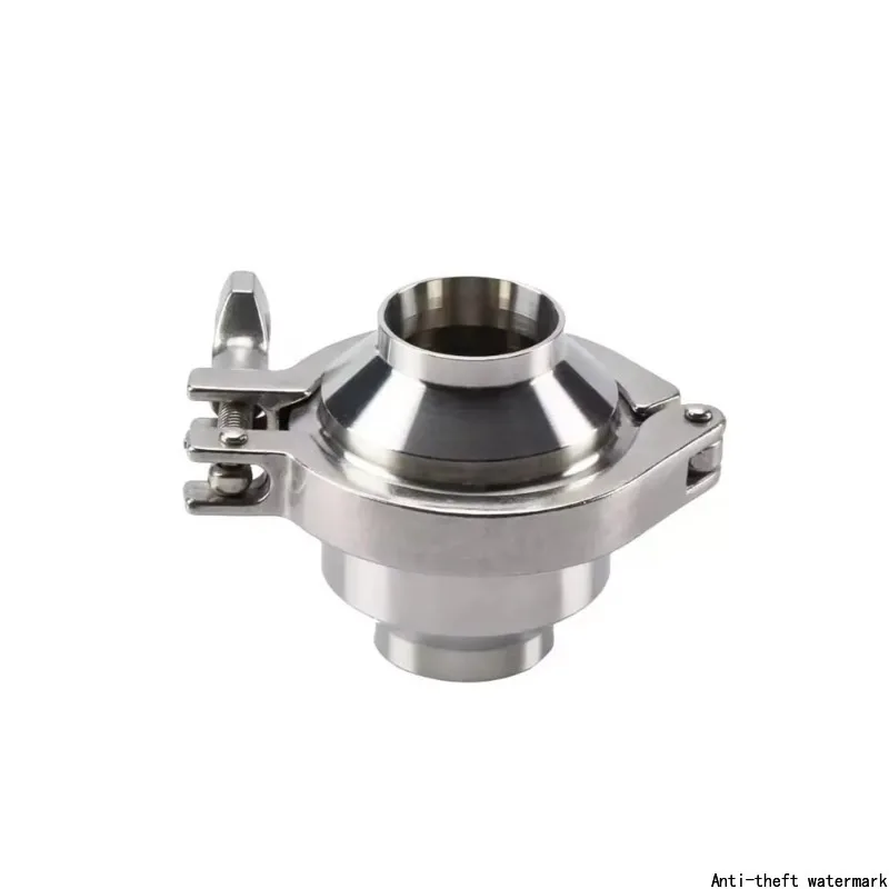 2026 - Sanitary grade 304/316L stainless steel welded vertical check valve, used for pipeline backflow prevention.