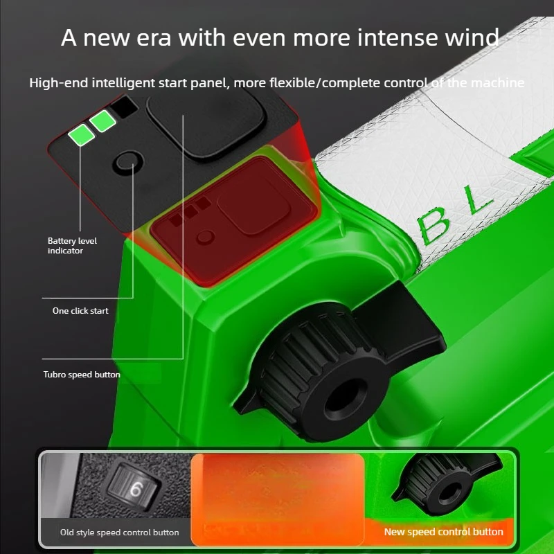 Lithium Battery Backpack Powerful Blower Industrial Dust Collector Leaf Snow Remover