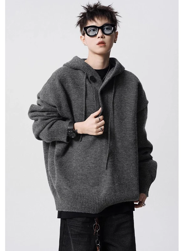 

Модный мужской зимний свитшот-худи в американском стиле Cleanfit: комфортный, мягкий, из полиэфирного волокна, с длинными рукавами, для уличной моды