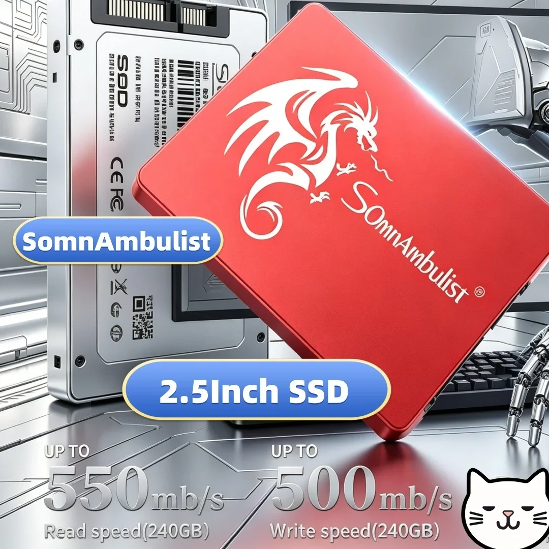 

Long Lifespan Popular Refit Hot Discount Wide Compatibility New SomnAmbulist Sata3 SSD Solid State Drive for All PC Laptop