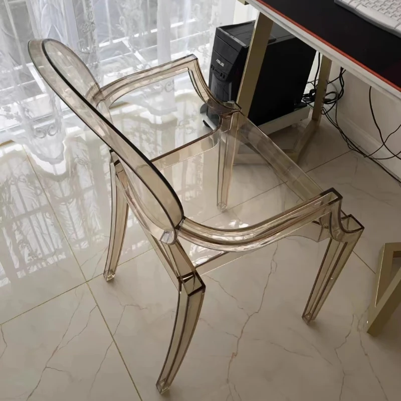 Household Plastic Stool Transparent CosmeticCustom Ghost  Devil Online Celebrity Transparent Dining Acrylic Chair