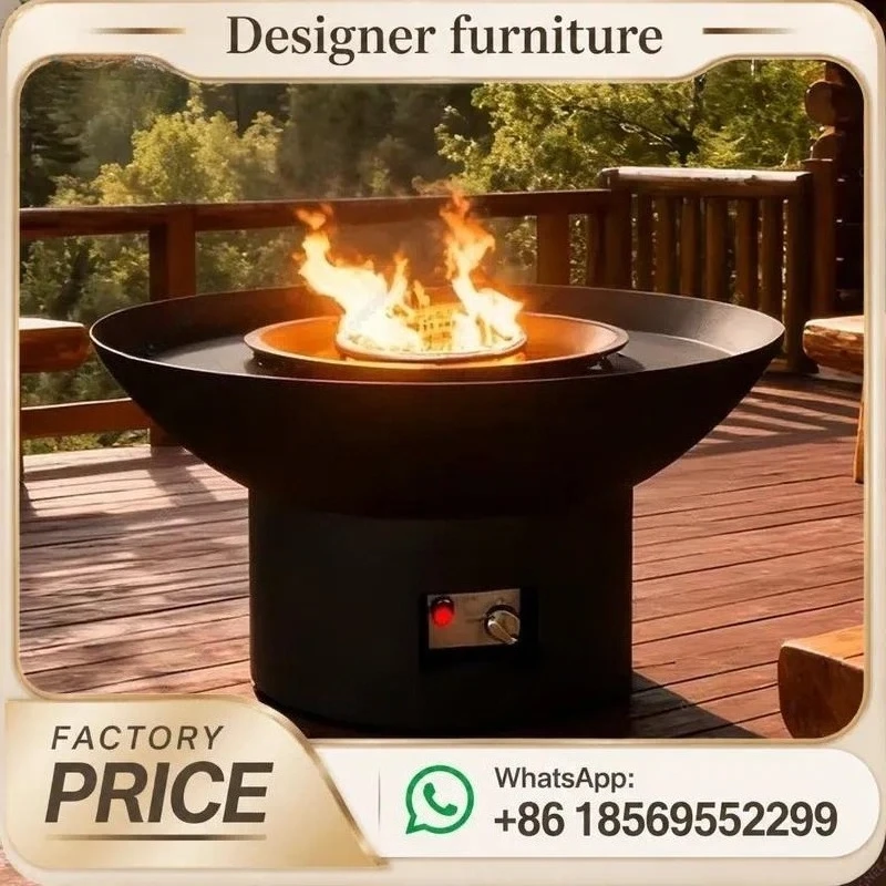 Outdoor Propane Fire Pit Patio Heater Gas Burning Bowl For Garden Camping Backyard Warmth