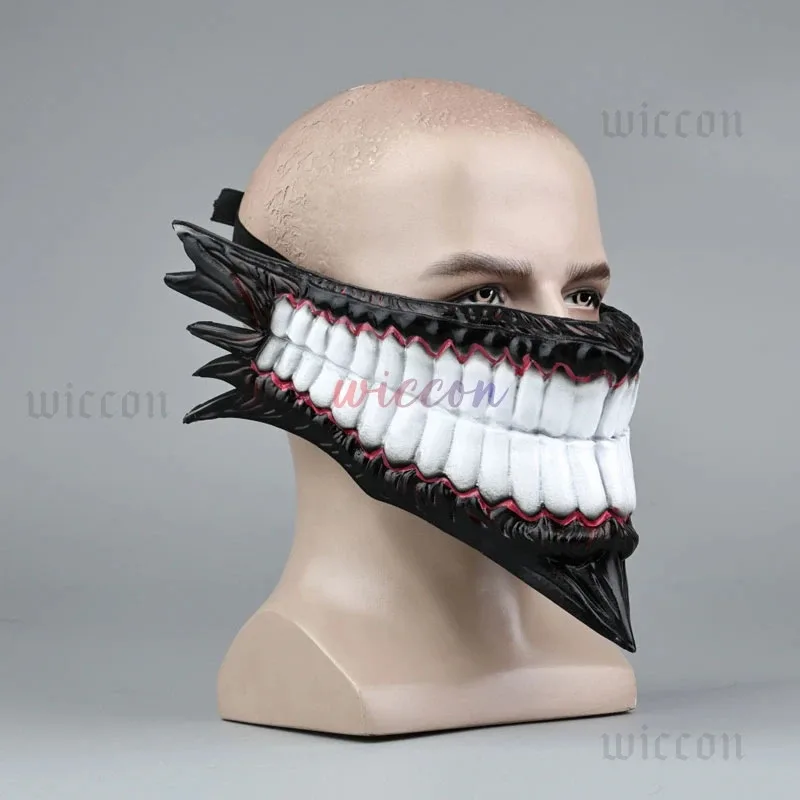 

asdh8@Hot New Anime Dandadan Cosplay Ken Takakura Okarun Devil mask PVC Halloween Monster Prop Accessories Christmas CosCOS